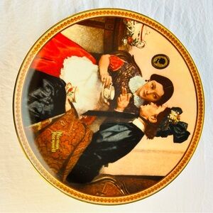 Norman Rockwell, Knowles Collector's Plate “Gossip” 1983 vintage